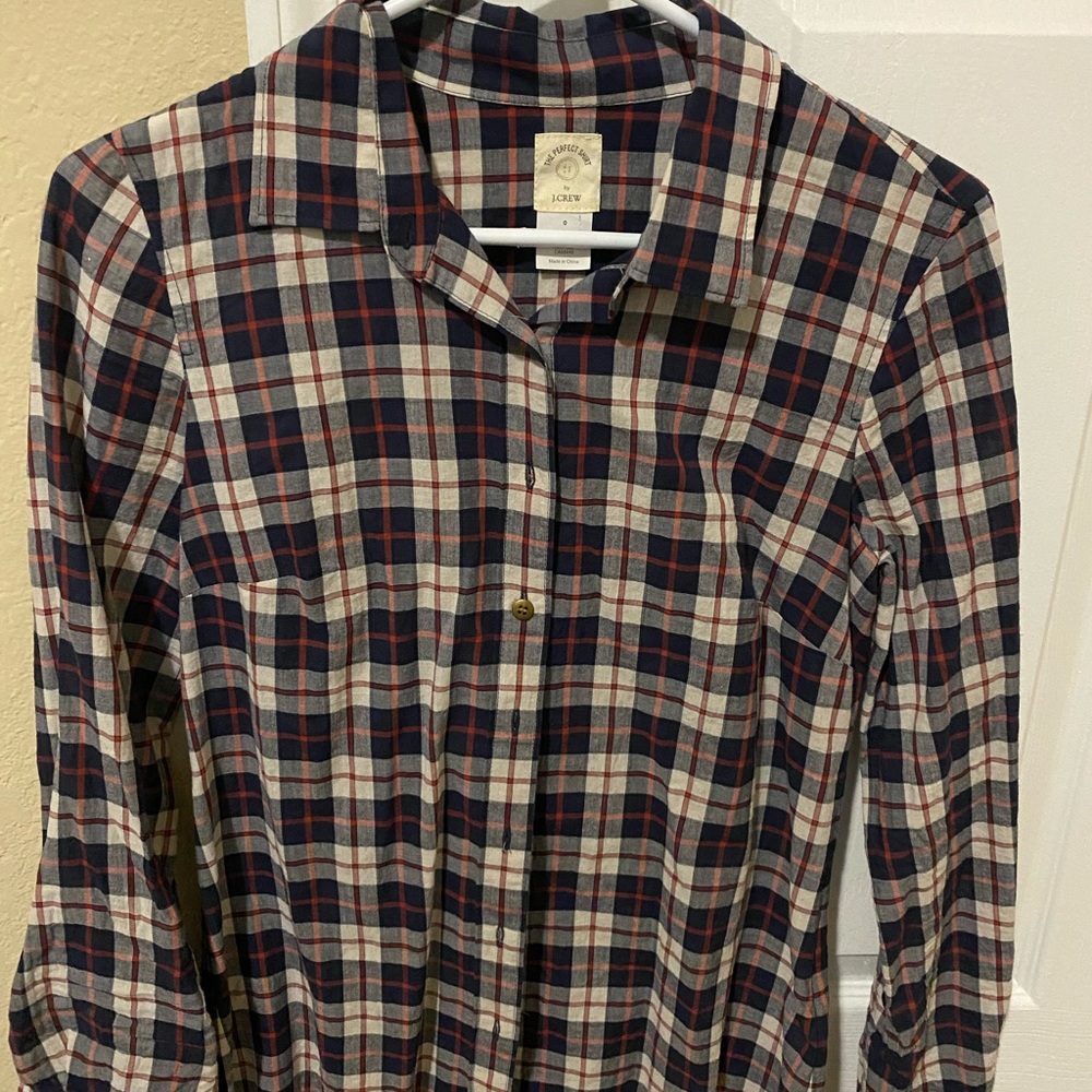 J.crew plaid button down
